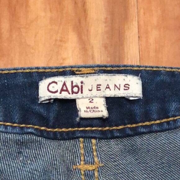 Cabi Dark Wash Faded Jeans Size 2 - Picture 10 of 10